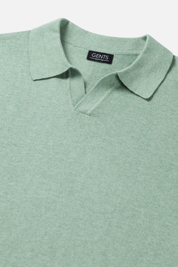 Polo riva katoen groen