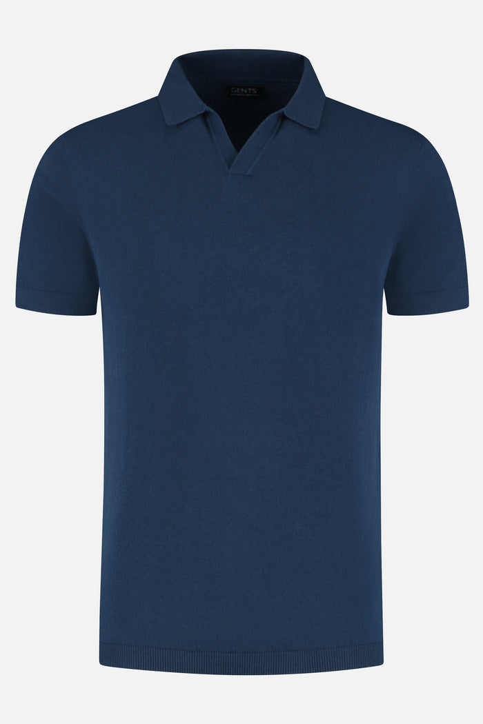 Polo riva katoen navy