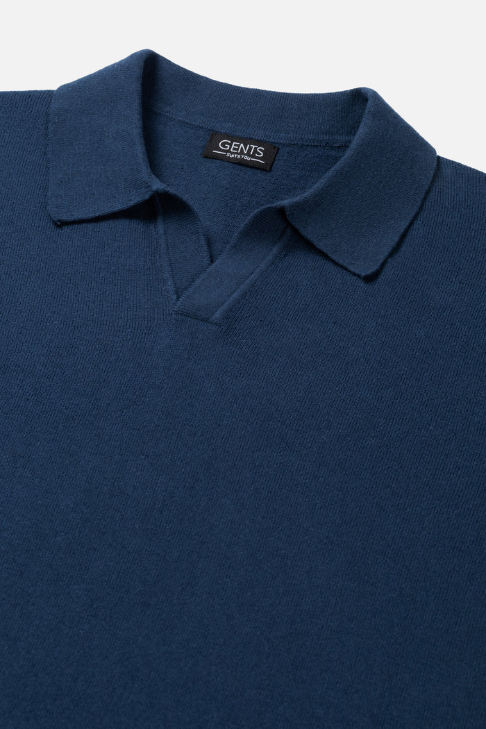 Polo riva katoen navy