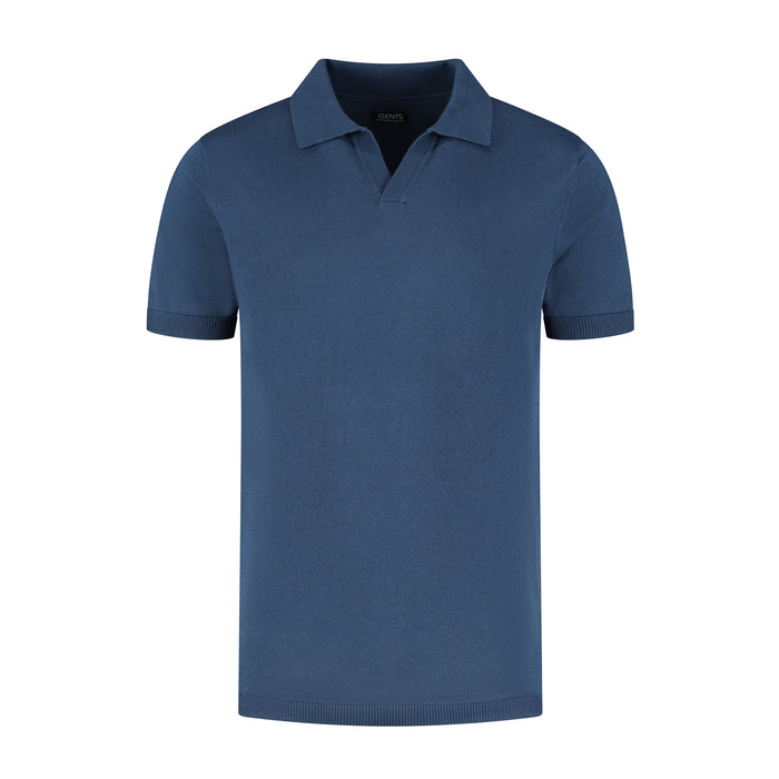 Polo riva katoen navy