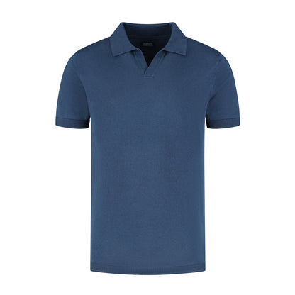 Polo riva katoen navy