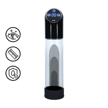 Pompă electrică PUMPED Automatic Waterproof, pentru mărirea penisului și erecții puternice, 6 viteze, transparent