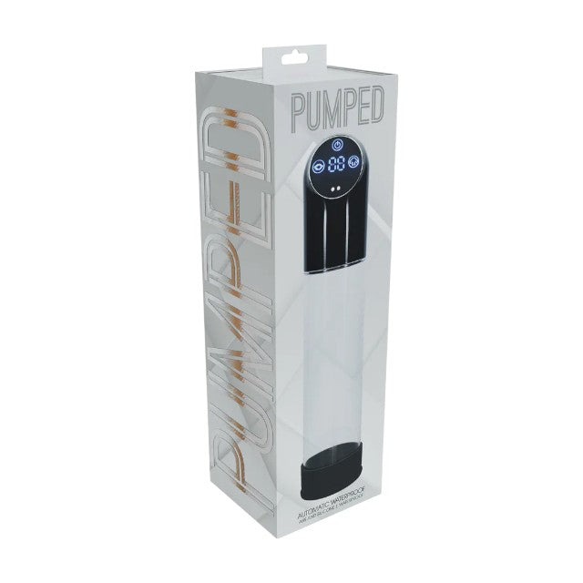 Pompă electrică PUMPED Automatic Waterproof, pentru mărirea penisului și erecții puternice, 6 viteze, transparent