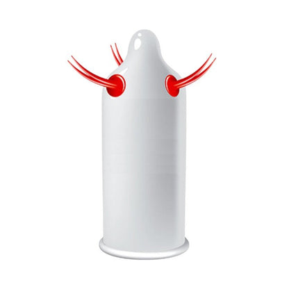 Prezervativ stimulator EGZO Cocky Friend Green - Soft, cu texturi proeminente, din latex, diametru 52 mm, 1 buc