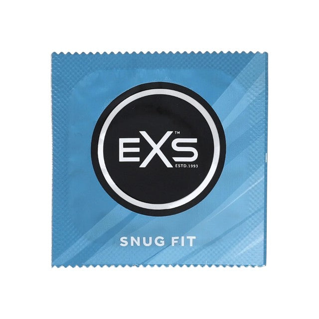 Prezervative EXS Snug Fit Condoms, din latex, subțiri și rezistente, diametru 49 mm, 12 bucăți