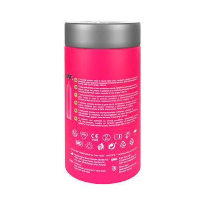 Prezervative ONE Flavor Waves, din latex Sensatex, lubrifiate, rezistente, cu 6 arome diferite, diametru 53 mm, 12 buc