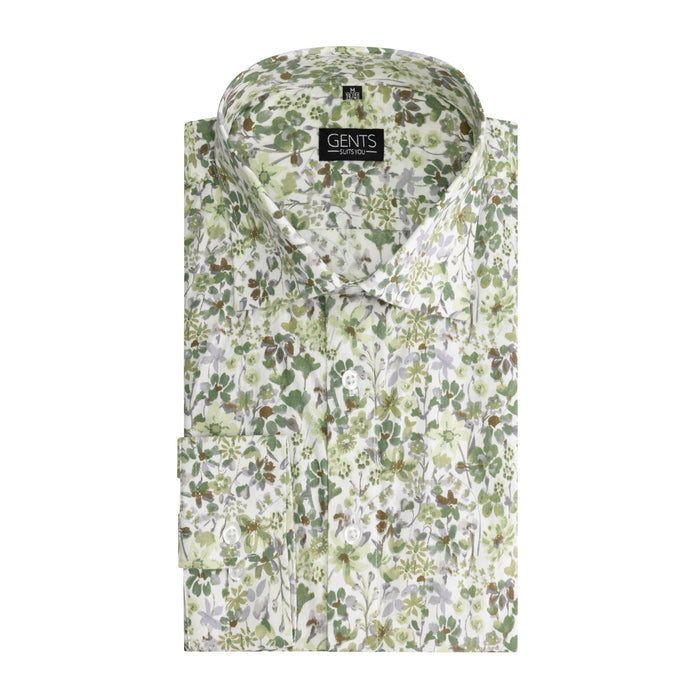 Print bloem groen