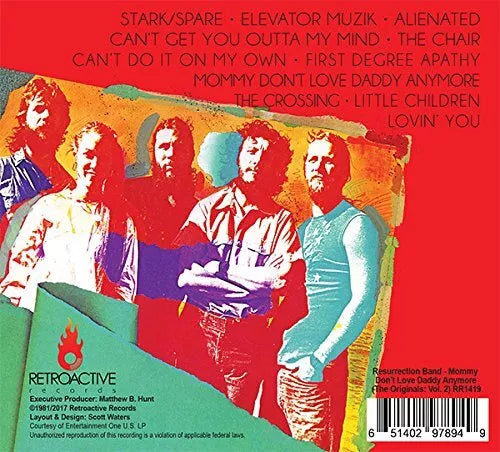 RESURRECTION BAND - MOMMY DON'T LOVE DADDY ANYMORE (The Originals: Volume 2) (CD, 2017, Retroactive) Digipak