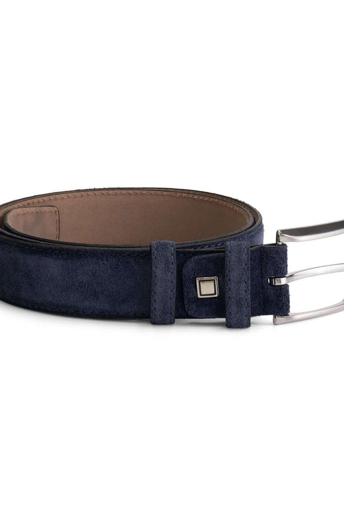 Riem suede blauw