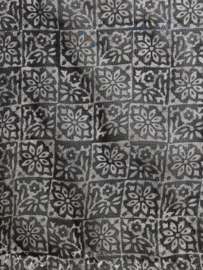 Indiehaat | Kota Doria Hand Wax Batik Suit Black