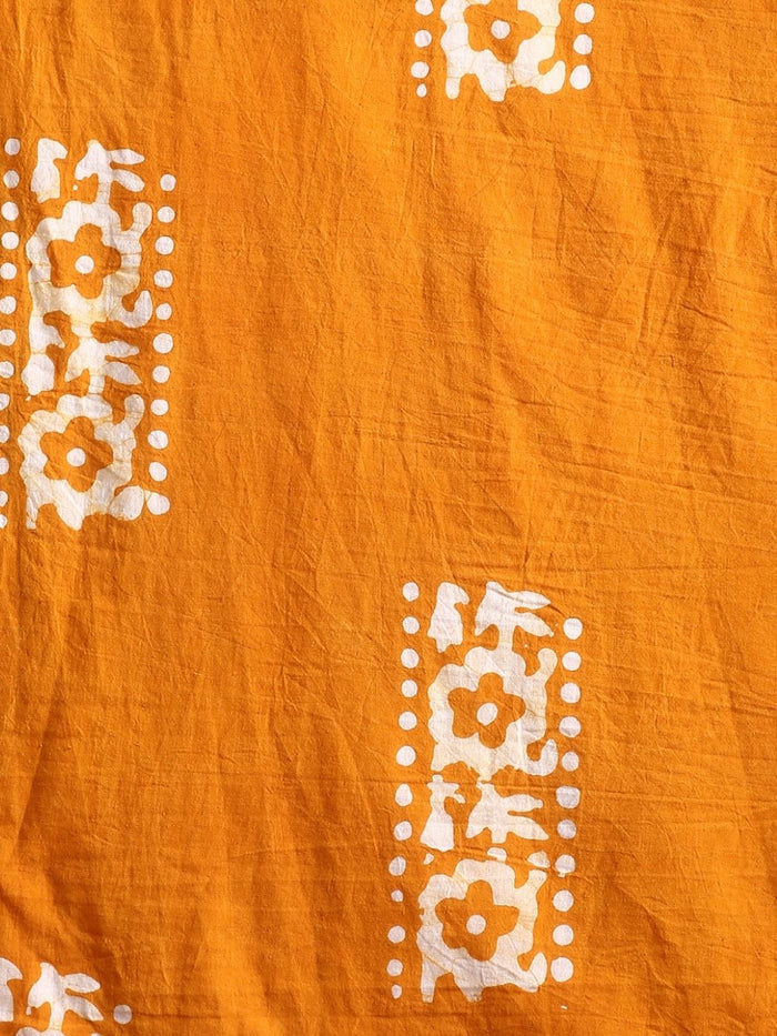Indiehaat | Kota Doria Hand Wax Batik Suit Brown