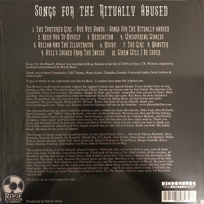 ROSE - SONGS FOR THE RITUALLY ABUSED (VINYL, 2017) Randy Rose / Mad At the World Drummer