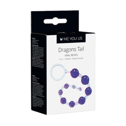 Rozariu anal ME YOU US Dragons Tail, cu bile de dimensiuni progresive și inel de extracție, lungime 25.4 cm, culoare mov