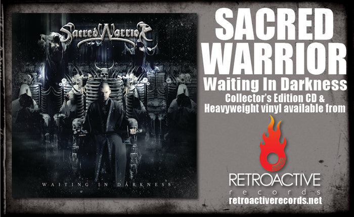 SACRED WARRIOR - WAITING IN DARKNESS (Deluxe Edition CD, 2024, Retroactive) Epic Prog Power!
