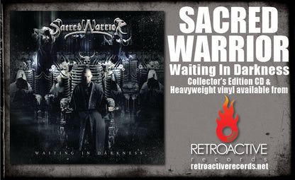 SACRED WARRIOR - WAITING IN DARKNESS (Deluxe Edition CD, 2024, Retroactive) Epic Prog Power!