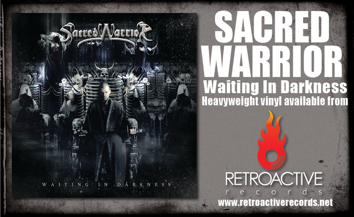 SACRED WARRIOR - WAITING IN DARKNESS (Vinyl, 2021, Retroactive Records)