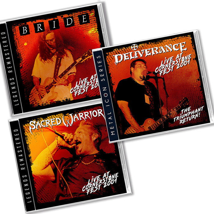 Sacred Warrior, Bride, Deliverance - Live at Cornerstone 2001 (3-CD Bundle) $4 Savings