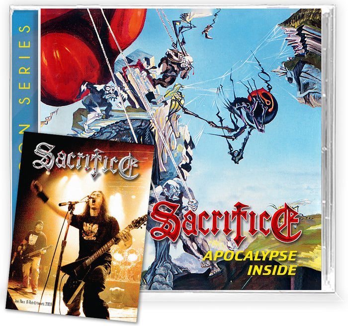 SACRIFICE - APOCALYPSE INSIDE + Ltd Card (*CD, 2023, Brutal Planet) Classic Thrash Remaster!