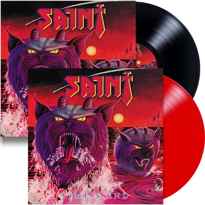 SAINT - TIMES END (NEW-VINYL Black or Red 180 Gram 2020, Retroactive) 200 Red / 100 Black