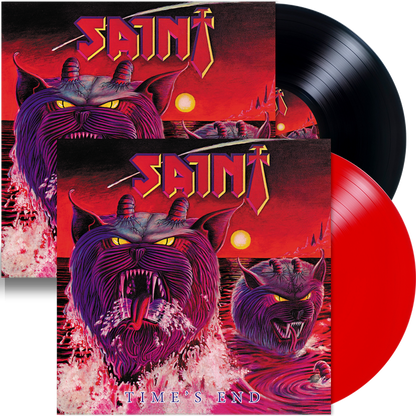 SAINT - TIMES END (NEW-VINYL Black or Red 180 Gram 2020, Retroactive) 200 Red / 100 Black