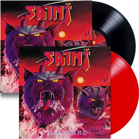 SAINT - TIMES END (NEW-VINYL Black or Red 180 Gram 2020, Retroactive) 200 Red / 100 Black