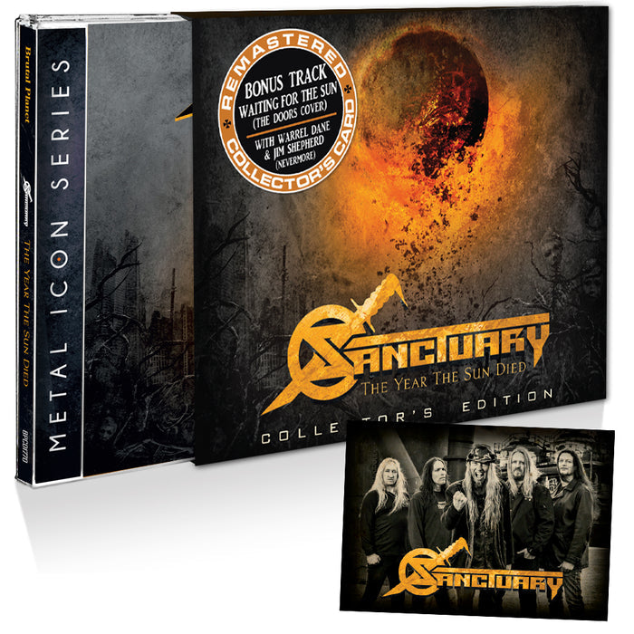 Sanctuary - The Year the Sun Died +1 (Deluxe CD w/Card/O-ring) Warrel Dane of Nevermore