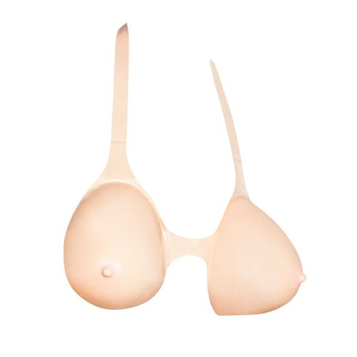 Sâni gonflabili JOLLY BOOBY Inflatable Boobs, cupa F, cu bretele ajustabile, perfect pentru ca un cadou sexy și amuzant