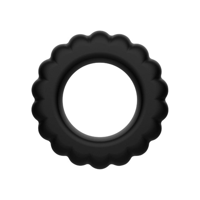 Set 4 inele pentru penis ADDICTED TOYS Cock Ring Set, din silicon flexibil, diametre progresive 2.1 - 2.8 cm, negru