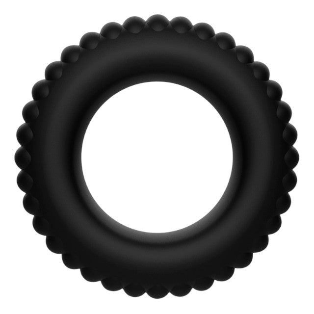 Set 4 inele pentru penis ADDICTED TOYS Cock Ring Set, din silicon flexibil, diametre progresive 2.1 - 2.8 cm, negru