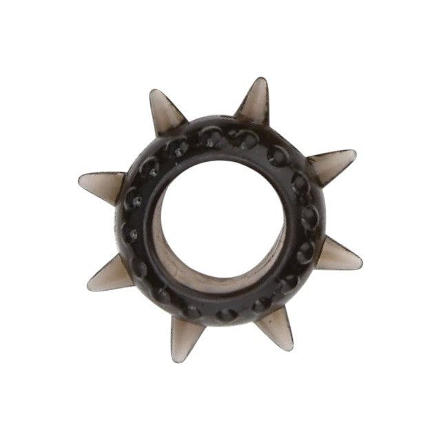 Set 6 inele pentru penis LOVING JOY Textured Rings (6 pack), din TPE, cu texturi variate, culoare negru