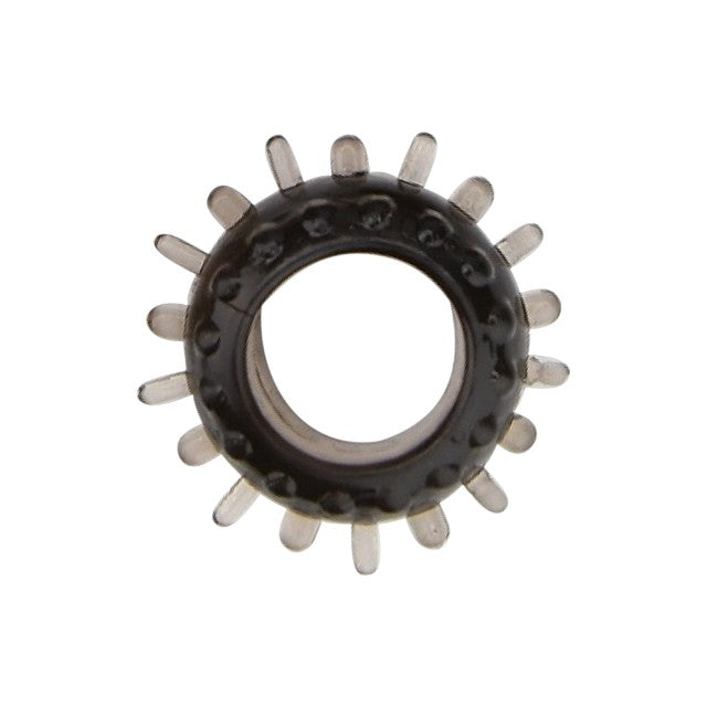 Set 6 inele pentru penis LOVING JOY Textured Rings (6 pack), din TPE, cu texturi variate, culoare negru