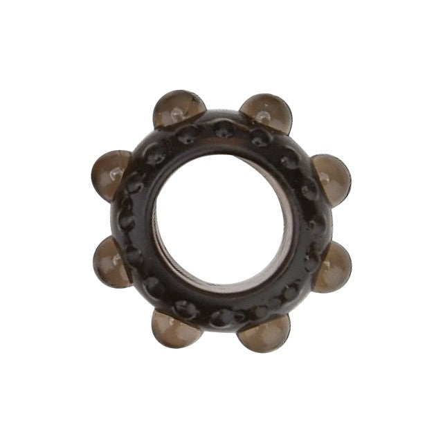 Set 6 inele pentru penis LOVING JOY Textured Rings (6 pack), din TPE, cu texturi variate, culoare negru