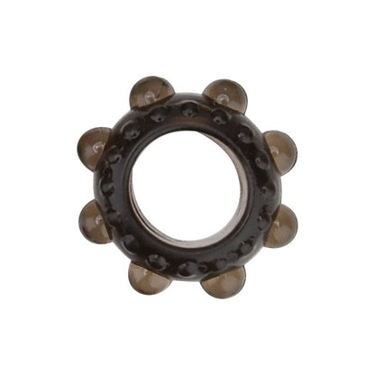 Set 6 inele pentru penis LOVING JOY Textured Rings (6 pack), din TPE, cu texturi variate, culoare negru
