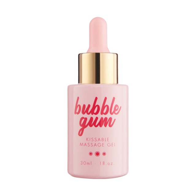 Set cadou erotic BIJOUX INDISCRETS Bubblegum Play Kit, cu ulei de masaj și luciu de buze pentru sex oral