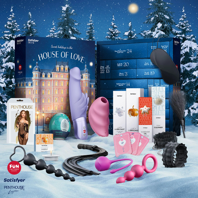 Set jucării erotice Satisfyer, lenjerie intimă, jucării erotice, articole de bondage, cosmetice, 24 surprize exclusive