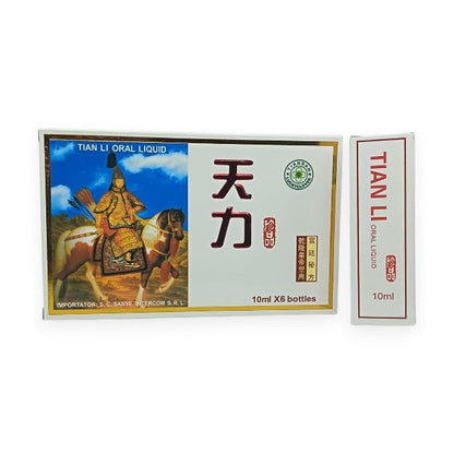 Set TIANLI Ultra Power, pentru potență, erecții ferme și întârzierea ejaculării, 6 fiole