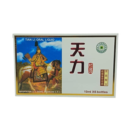 Set TIANLI Ultra Power, pentru potență, erecții ferme și întârzierea ejaculării, 6 fiole