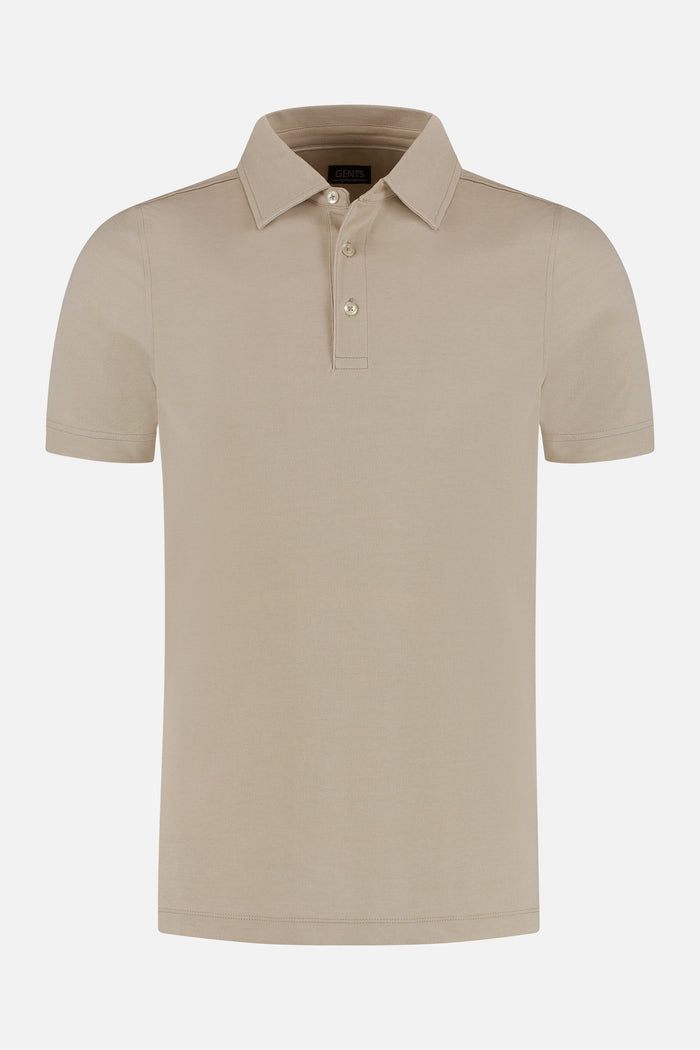 Shirt-polo 2-tone beige