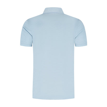 Shirt-polo 2-tone ijsblauw