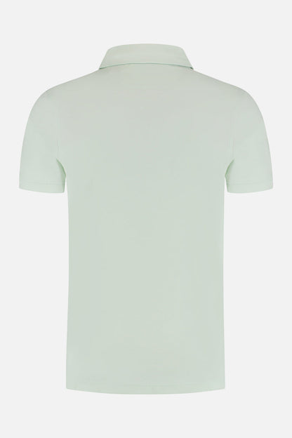 Shirt-polo 2-tone lichtgroen