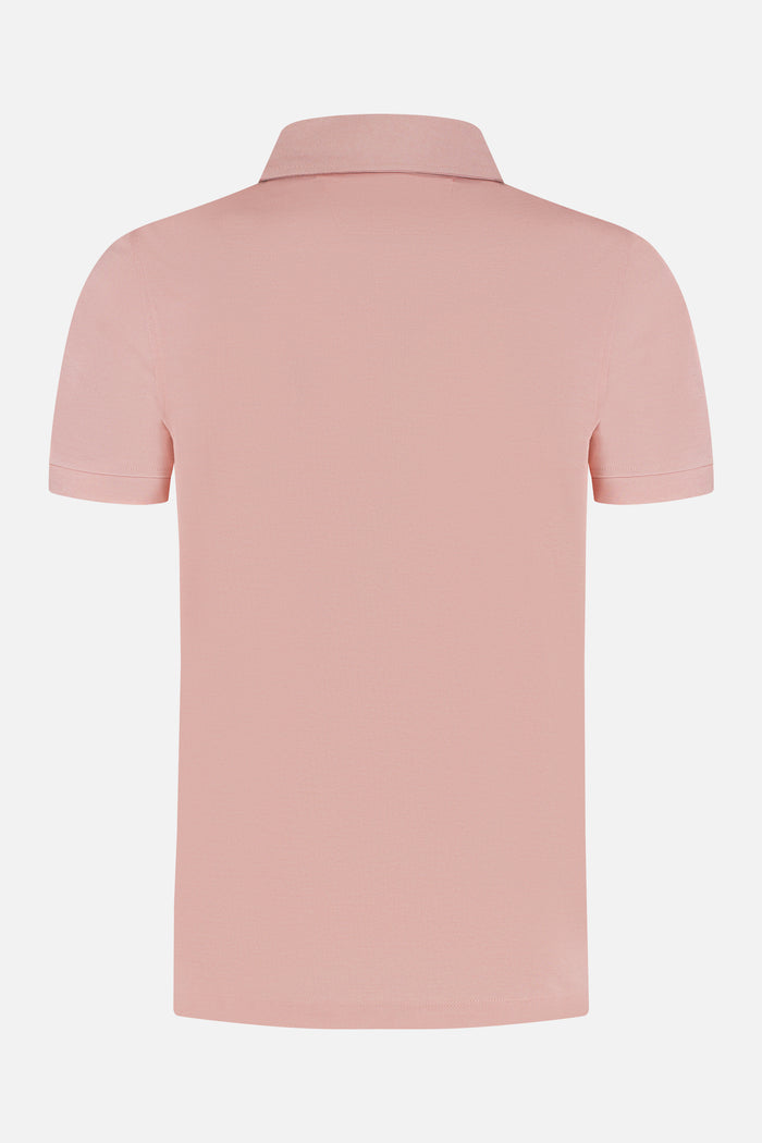 Shirt-polo 2-tone zalmroze