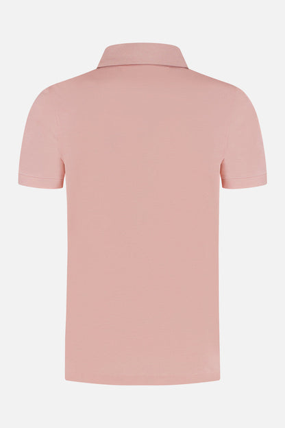 Shirt-polo 2-tone zalmroze
