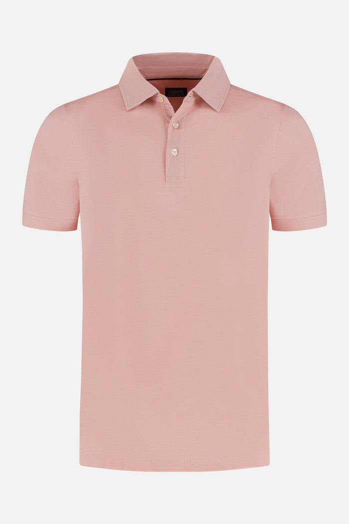 Shirt-polo 2-tone zalmroze