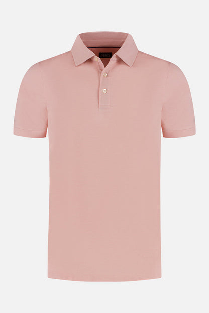 Shirt-polo 2-tone zalmroze
