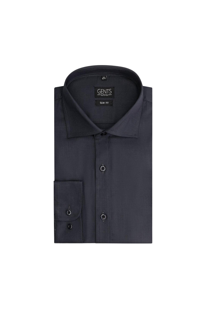 Slimfit bamboe grijs