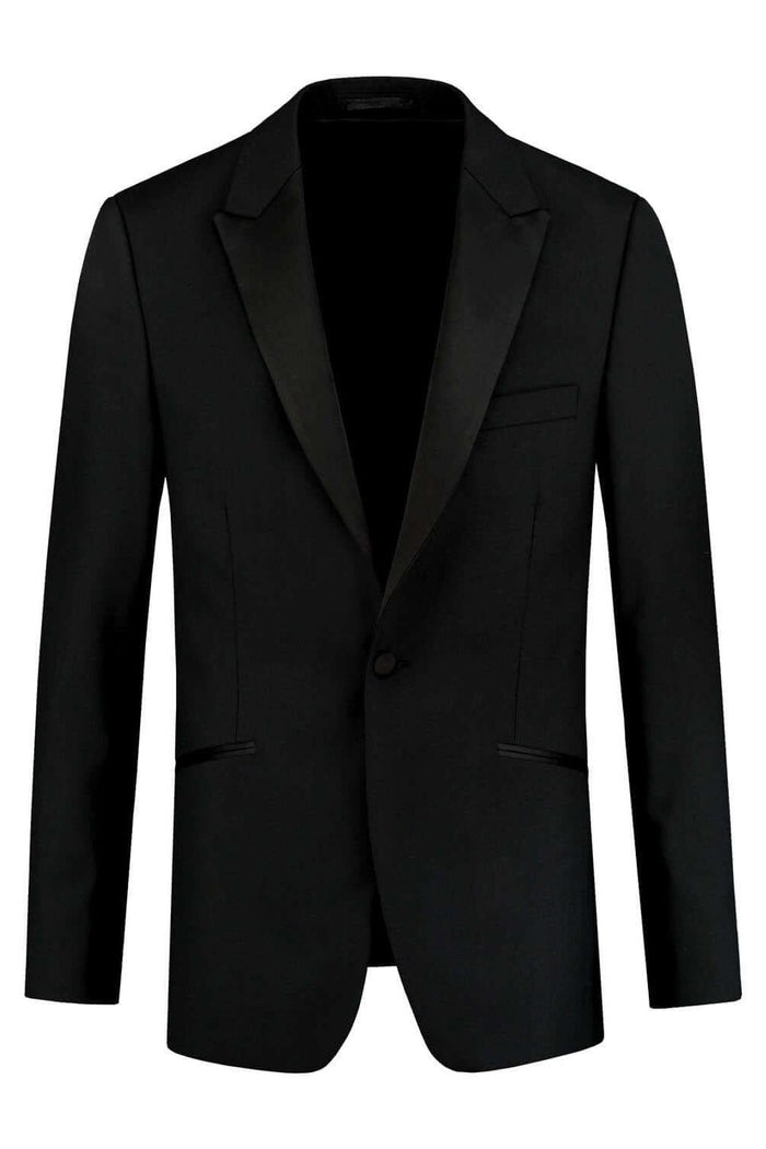 Smoking compleet: elegante zwarte blazer voor formele evenementen, past perfect in ensemble.