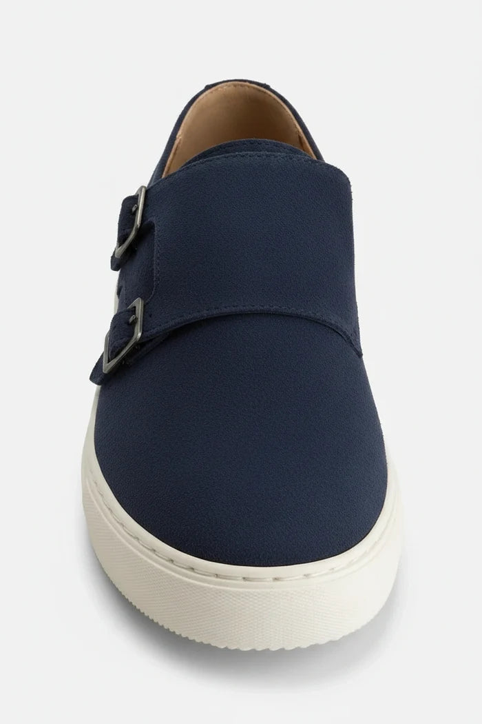 Sneaker dubbele gesp blauw