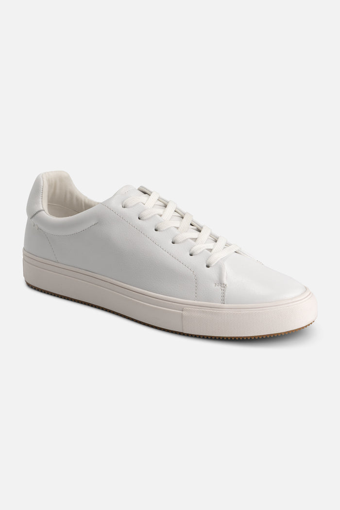 Sneaker leer glad wit