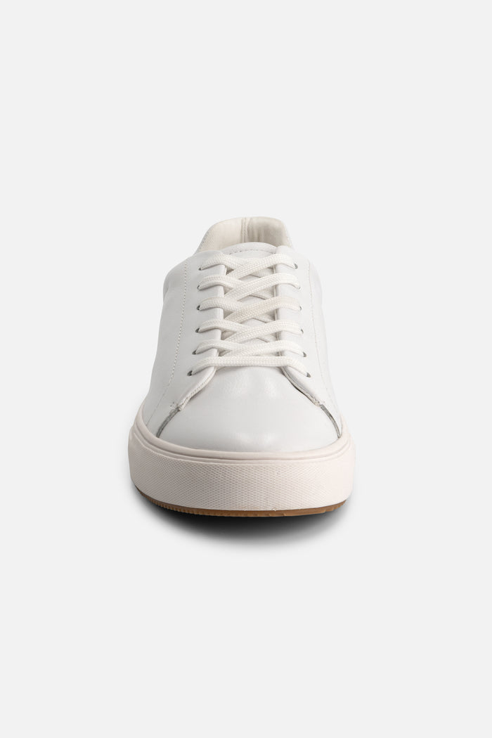 Sneaker leer glad wit