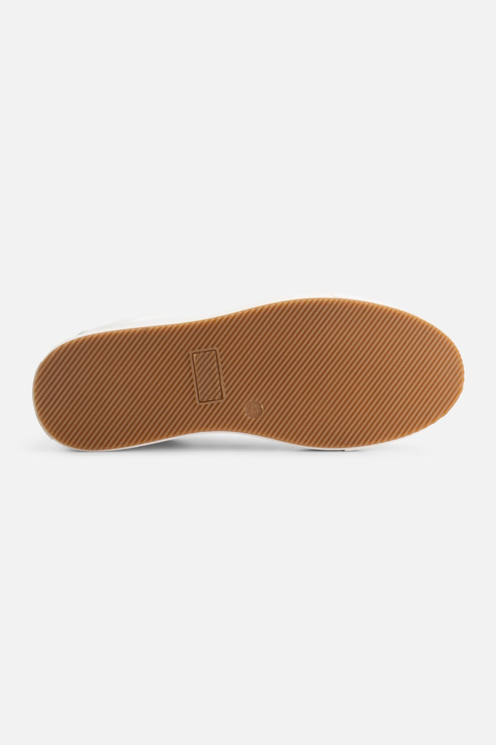 Sneaker leer glad wit